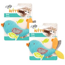afp Kitty Buddy 貓薄荷貓娃娃, 混色, 2件