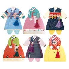 From&To T304 感謝祝賀賀年卡 6款6入 + 信封6入 + 內頁6入, 混合顏色, 1套