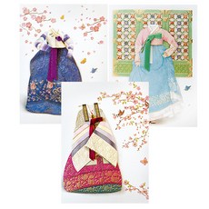 From&To T225-456 感恩節賀卡3p+信封3p+鑲嵌3p, 混色, 2套