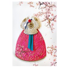 From&To T225-3 感謝祝賀賀卡 4入 + 信封 4入 + 內頁 4入, 混合顏色, 1套