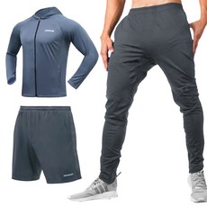 아르메데스 남성용 트레이닝 후드집업 + 반바지 + 긴바지 상하의 세트 AR718191