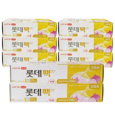 롯데라이프 위생팩 알뜰형 소 100매 x 6p + 대 100매 x 2p, 1세트
