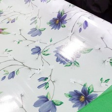 DECOMI 無痕靜電紫玉蘭窗貼 AWS-80029, 混合色, 90 x 300 cm