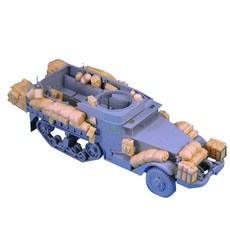 傳奇1:35 US M3A1半履帶車 放置組合 塑膠模型 LF1190, 1個
