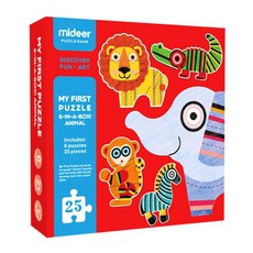 mideer 的個益智遊戲動物, 1個, 25件