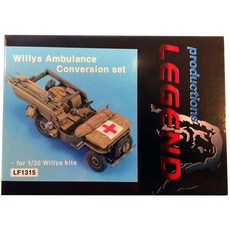 Legend 1:35 Willys 救護車轉換套組塑料模型 LF1315 帶貼花, 1個