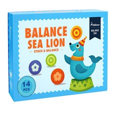 mideer 아슬아슬 물개 균형잡기 게임, 혼합 색상, 1개