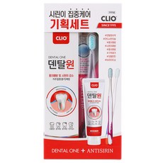 CLIO Dental One 牙膏 + Anti-Syrin 牙刷 2p Syrin 耳套, 1套