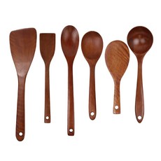 KOXINA 木質調理廚具 6件組, 混色