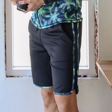 벤디스 남성용 네온팜트리 비치팬츠 보드숏 A516