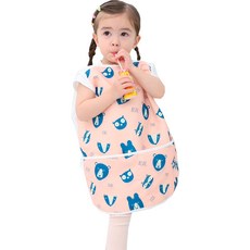 bebe chouette 孩童印花網眼美術防水圍裙+收納袋, 動物款