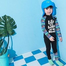 GOING KIDS 男童花紋防曬內搭褲