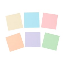 TOCTOC 花式年糕備忘錄紙粉彩套組 6 件, 混色, 1套