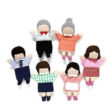 Tushibebe 家庭手偶套組, 6種