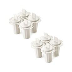 Bennun可愛冰棒模具, 淺褐色的, 2件