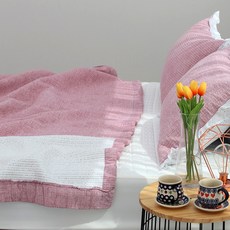 Ramonte Garden純棉生物水洗絎縫被, 粉色的