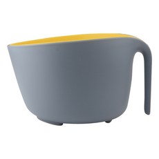 Market Pio豪華分離型手柄洗菜籃, 灰色+黃色