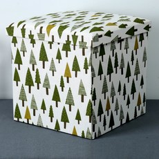 이지웜 베이패턴 수납의자 38 x 38 x 38 cm, 나무, 1개