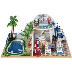 아이엠미니 맑은 여름의 발리 DIY 미니어처 하우스, 혼합 색상, 1개