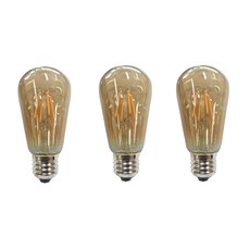 Faro Luce LED Edison Gold 4W ST64, 黃光色, 3片