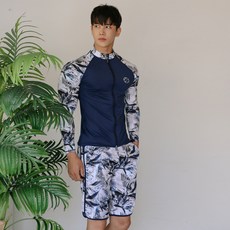 VENDIS 男款印花防曬衣 C268+海灘褲 A519