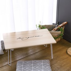 스토리퍼니쳐 국내생산 레터링 테이블 해브어굿타임 720, 해브어굿타임 메이플