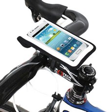 BM WORKS Slim 3 ZIP 智能手機自行車支架 L, 白色的, 1套