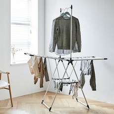 한샘 양날개 프레쉬 건조대, 크림화이트 + 라이트그레이, 1개