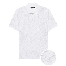 바나나리퍼블릭 남성용 럭셔리 터치 프린트 폴로 티셔츠