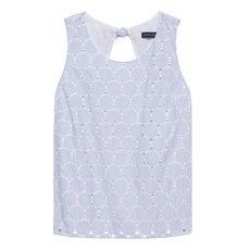 바나나리퍼블릭 여성용 아일릿 보우 백 탱크