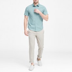 바나나리퍼블릭 남성용 슬림 핏 럭스 포플린 셔츠