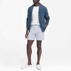 바나나리퍼블릭 남성용 9 슬림 시어서커 쇼트 팬츠