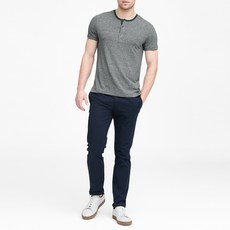 바나나리퍼블릭 남성용 스트레치 린넨 헨리 티셔츠