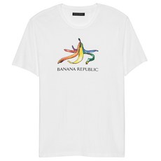 바나나리퍼블릭 남성용 프라이드 2019 바나나그래픽 티셔츠