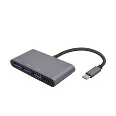 컴스 USB 3.0 C타입 멀티허브 PD 충전 FW419, Gray, 1개