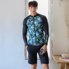 VENDIS 男款花紋防曬衣 C266 +沙灘褲 A516