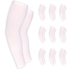 SAESILRO 素色涼感防曬袖套, 白色