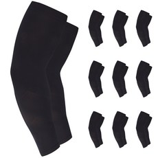 SAESILRO 素色涼感防曬袖套, 黑色