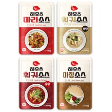 참소스 하오츠 마라소스 180g + 훠궈소스 백탕 180g + 마장소스 150g + 훠궈소스 홍탕 180g, 1세트