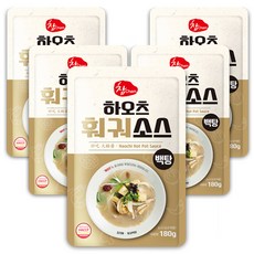참소스 하오츠 훠궈소스 백탕, 180g, 5개