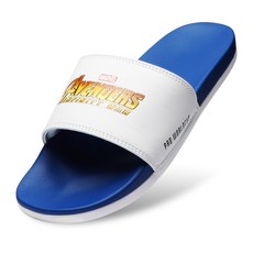PRO WORLD CUP 字母印花配色拖鞋, 藍色, 280