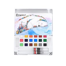 giorgione 水彩固體顏料調色盤組, 18色