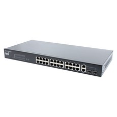 nexi 24 + 2埠 POE 交換器 350W + 2埠 SFP, NX-POE2624GSR