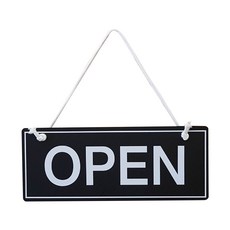 Nutri Daily 雙面掛式告示牌, OPEN, CLOSED, 1個