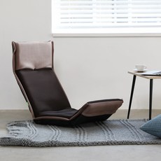 블루밍홈 롱스 좌식의자, 다크브라운