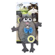 에이에프피 고양이 장난감 Catzilla Crazy Mouse 크레이지 마우스, 그레이, 1개