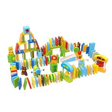 TOOKY TOY 動物多米諾骨牌 116 片, 混色