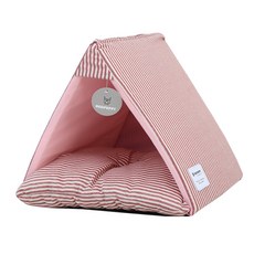 REDPUPPY Molly 涼感三角寵物屋, 酒紅色