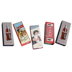 코카콜라 클래식 지함 필통, 랜덤 발송, 5개입