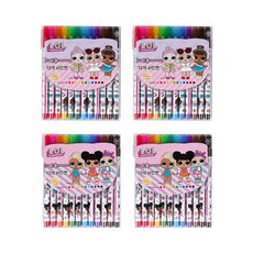 Feelbox LOL驚喜LOL12彩色簽字筆, 隨機發貨, 4套